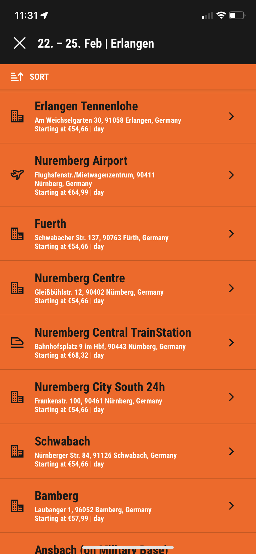 Nearby stations