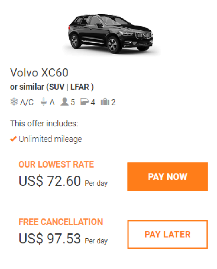 Gross pricing control
