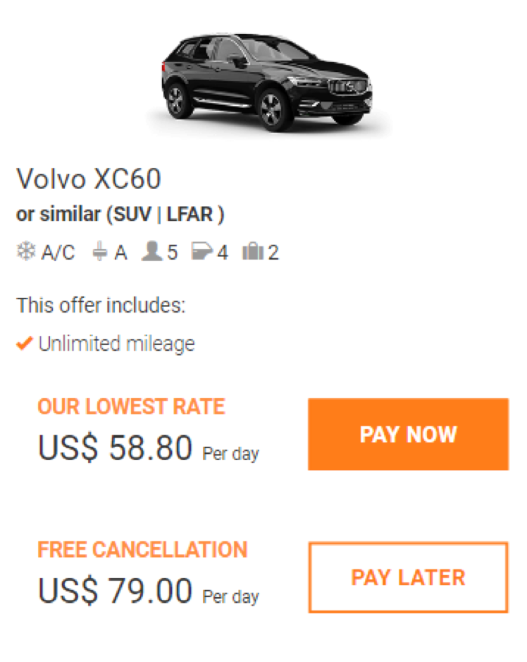 Net pricing variant